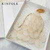 NEW shell bags for women luxury evening sequins handbags lady mini chain shoulder bag designer girl pearl pendant crossbody bag ► Photo 3/6