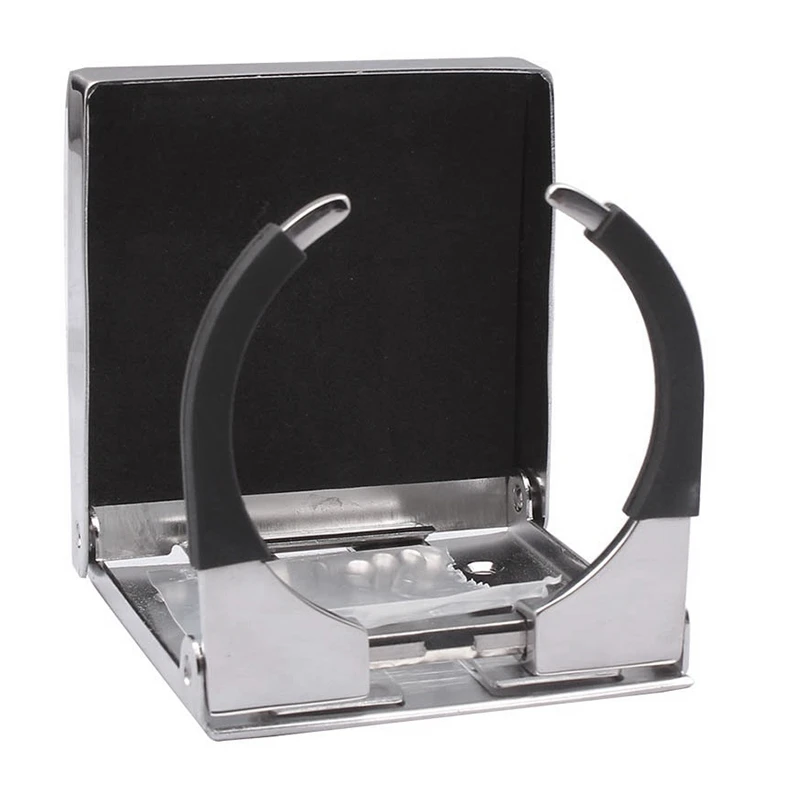 2Pcs Stainless Steel Adjustable Folding Cup Drink Holders Marine/Boat/Caravan/car
