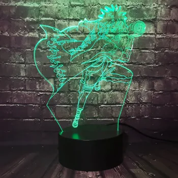 

Namikaze Minato Japan Comic Naruto Figure 3D Visual Acrylic LED 7 Color Change Room Decor Table Night Light Kids Xmas Fun Toy