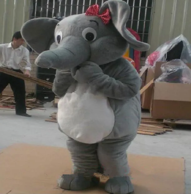 

Halloween Elephant Mascots Costume Cartoon Animals Suit Colors Can Be Customized Outdoor Adults Size