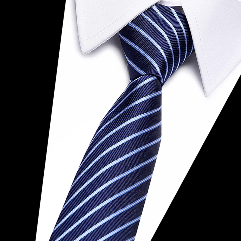 

Silk Men Tie 7.5cm Plaid Paisley Necktie for Men Navy Blue Neck ties Classic Wear Business Wedding Tie Party Gravatas