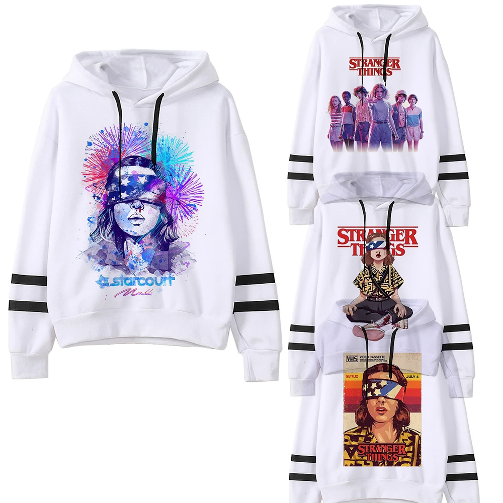

Stranger Things Season 3 Harajuku Warm Hoodie Women Ullzang Eleven Upside Down Funny 90s Sweatshirt Graphic Fashion Hoody Female