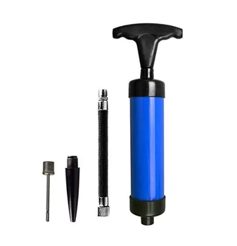 

XY-804A 10" Hand Air Pump All Sports Ball Inflator with Retractable Rubber tube and needles