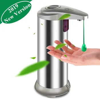 

Automatic Liquid Soap Dispenser Stainless Steel Wall Mounted Soap Dispenser Bathroom Kitchen Home Household Tools