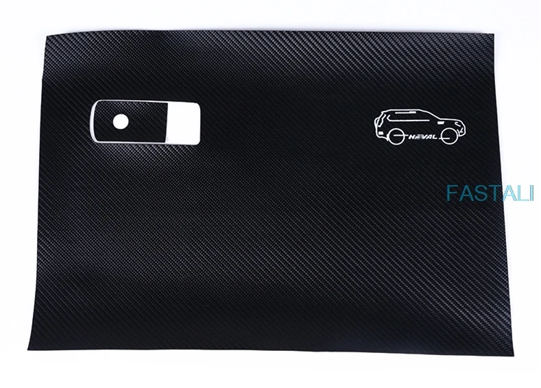 For Haval H9- Car Vice Drive Storage Box Anti-Kick Pad Toolbox Protection Anti-Kick Leather Mat car Accessories
