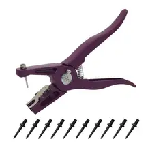 Свиньи, рогатый скот, овцы, Ушные бирки, монтажные плоскогубцы, 10 шт., запасной штифт, монтажные Клещи для идентификации животных на ферме