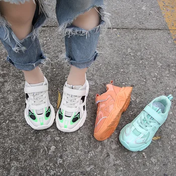 

2020 Autumn Kids Sports Shoes Boy Breathable Mesh Casual Running Sneakers Children Shoes Chaussure Footwear Lightweight