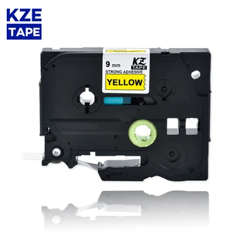 

9mm TzeS621 Black on Yellow Laminated Label Tape strong adhesive label tapes Tze-S621 Tze S621 tze s621 tze-s621 for P-touch PT