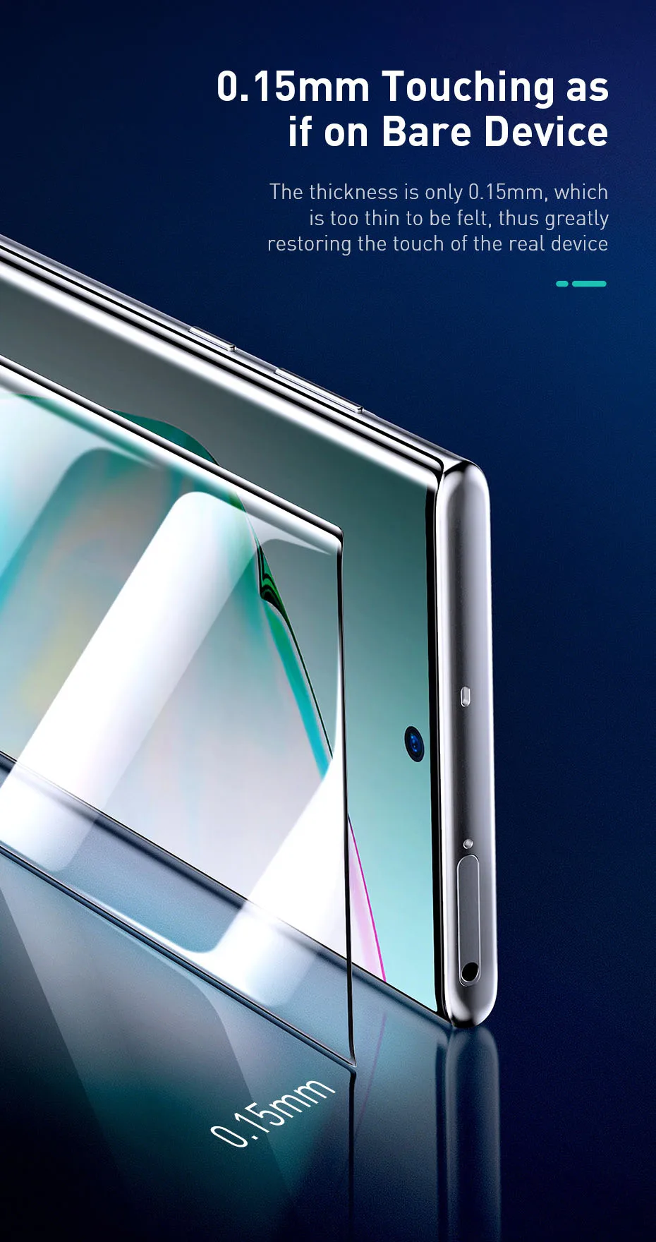 Мягкая защитная пленка Baseus 0,15 мм для samsung Galaxy Note10 PET изогнутое Защитное стекло для экрана протектор для samsung Note10
