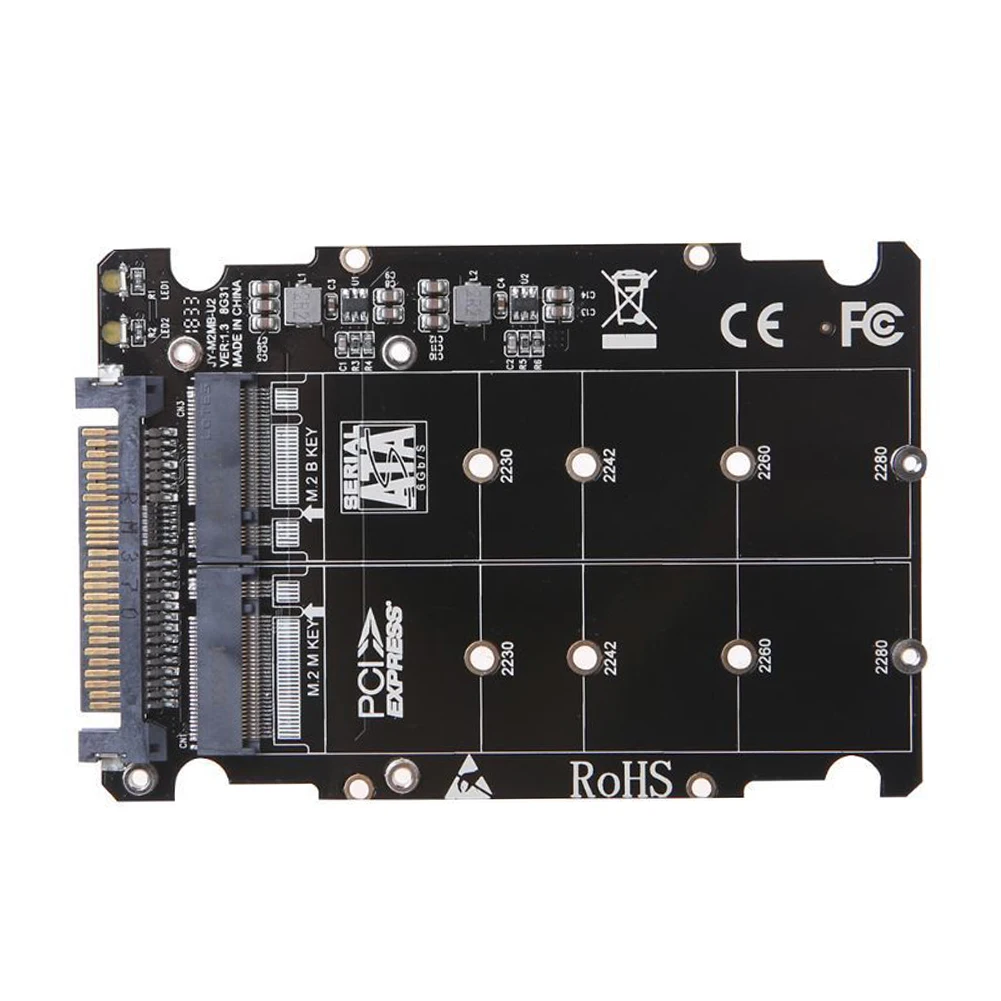 M.2 NVME SSD к U.2 адаптер карты стабильные компоненты поддержка полная скорость Компьютерные аксессуары мульти-контактный добавить на интерфейс 2 в 1