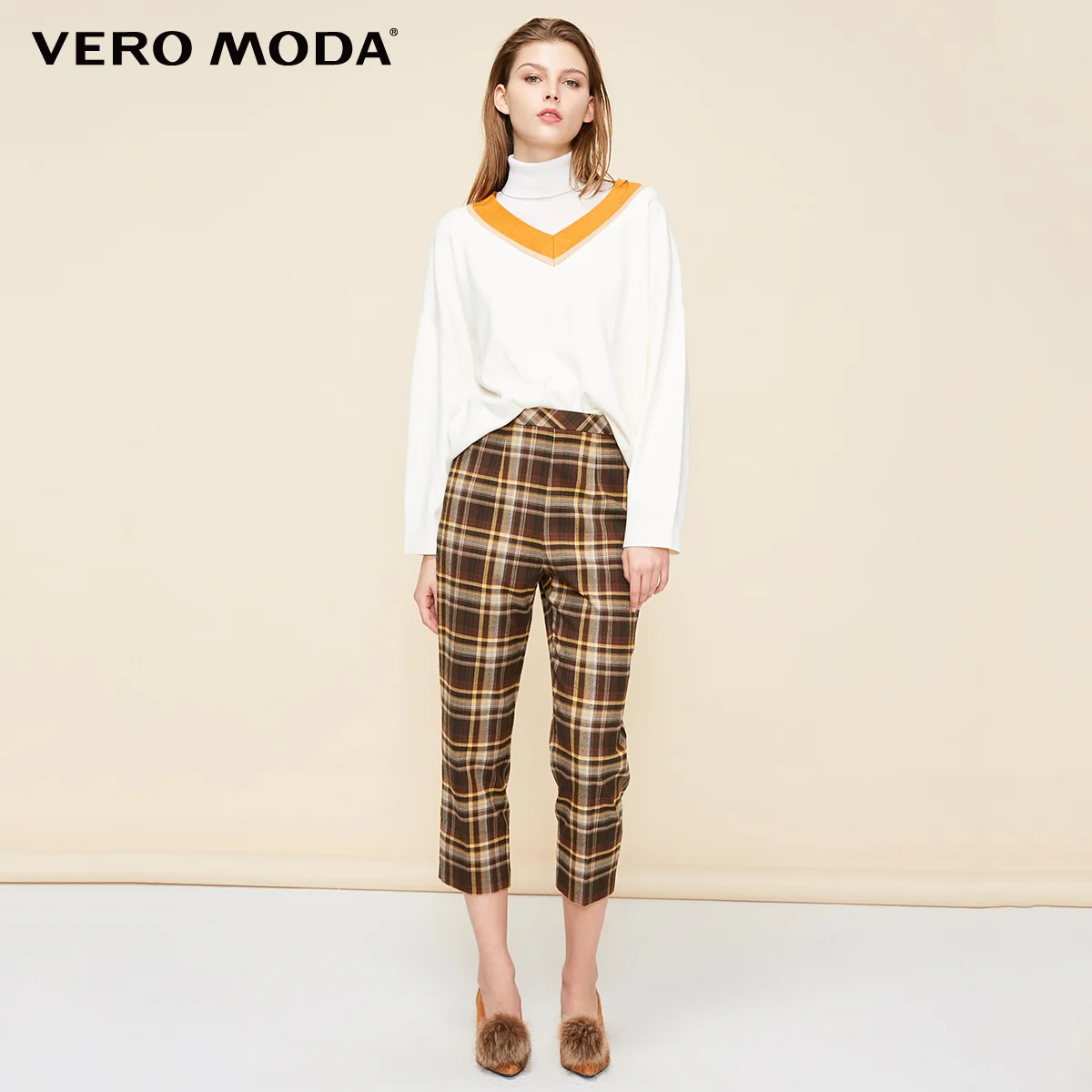 Vero Moda женский свитер свободного кроя с v-образным вырезом и открытыми плечами | 319113501