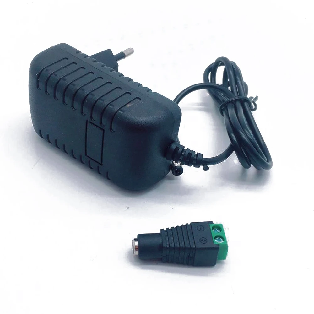 Штепсельная Вилка европейского стандарта AC 100 240V DC/DC 12V 1A 2A 3A 12 Вт 24 36 Питание