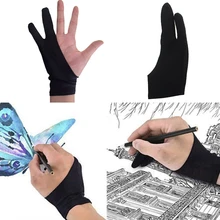 Drawing-Glove Anti-Fouling Painting 2-Finger-Artist Tablet for Graphic S-M Right And