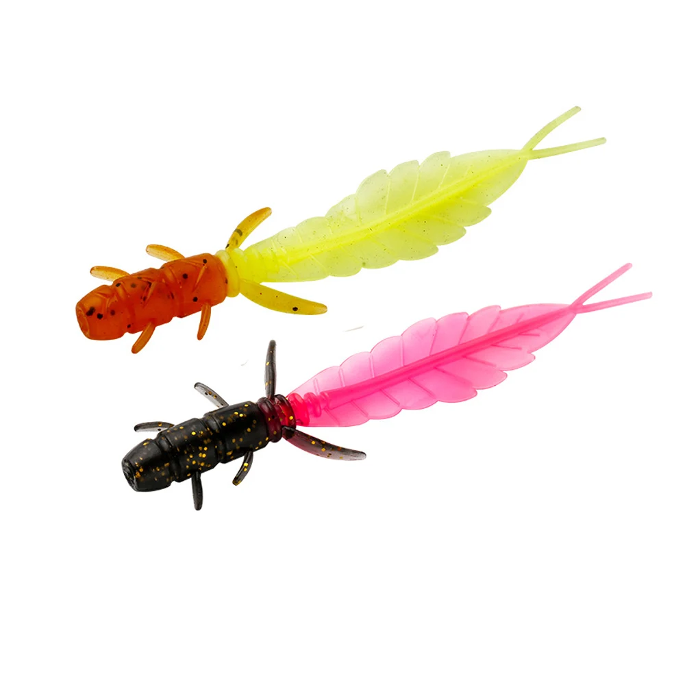 

5pcs Soft Trout Lure Silicone Bait Wobbler Swimbait Pesca Artificial Worm Baits 75mm 1.32g Artificial leurre souple