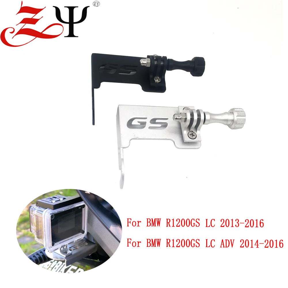 Motorcycle Parts Left Front Stand Camera Bracket Go Pro Camera Mount Bracket For BMW R1200GS LC ADV 2013-2020 R1250GS 2018-2020