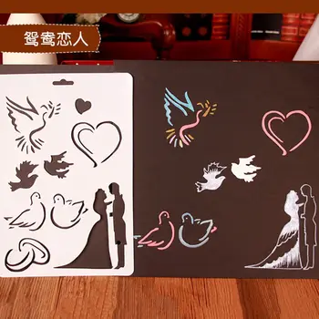 

Kids Drawing Painting Templates Educational Toys DIY Gift Cards Scrapbooking Dandelion Butterfly Flower Fairy Stencils