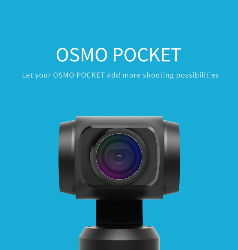 Для DJI Osmo Карманный Алюминиевый Портативный объектив рыбий глаз Оптическое стекло объектив камеры для DJI Osmo Карманный ручной карданный держатель аксессуары