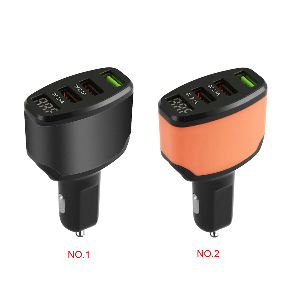 Универсальное автомобильное зарядное устройство QC3.0 4.2A 3 порта USB быстрая зарядка автомобиля Замена для iPad телефон gps