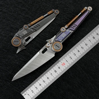 

DICORIA NOC S08 folding knife M390 blade titanium handle tactical camping Cutter pocket knives outdoor Survival knives EDC Tools