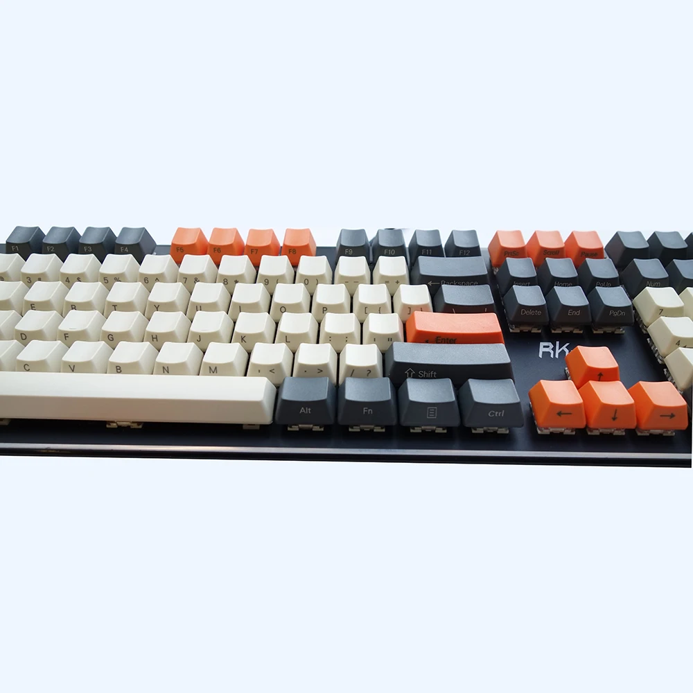 NPKC Винтажный стиль OEM толстые клавишные колпачки PBT ANSI ISO темный серый бежевый