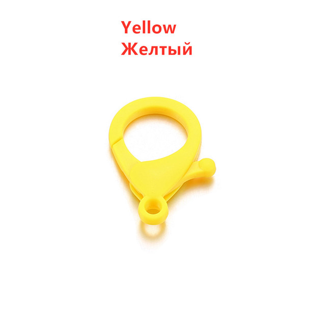 Colorful Plastic Lobster Clasps Clips Hooks Buckle Snap Hook Bag Keychain For DIY Jewelry Making Accessories Wholesale