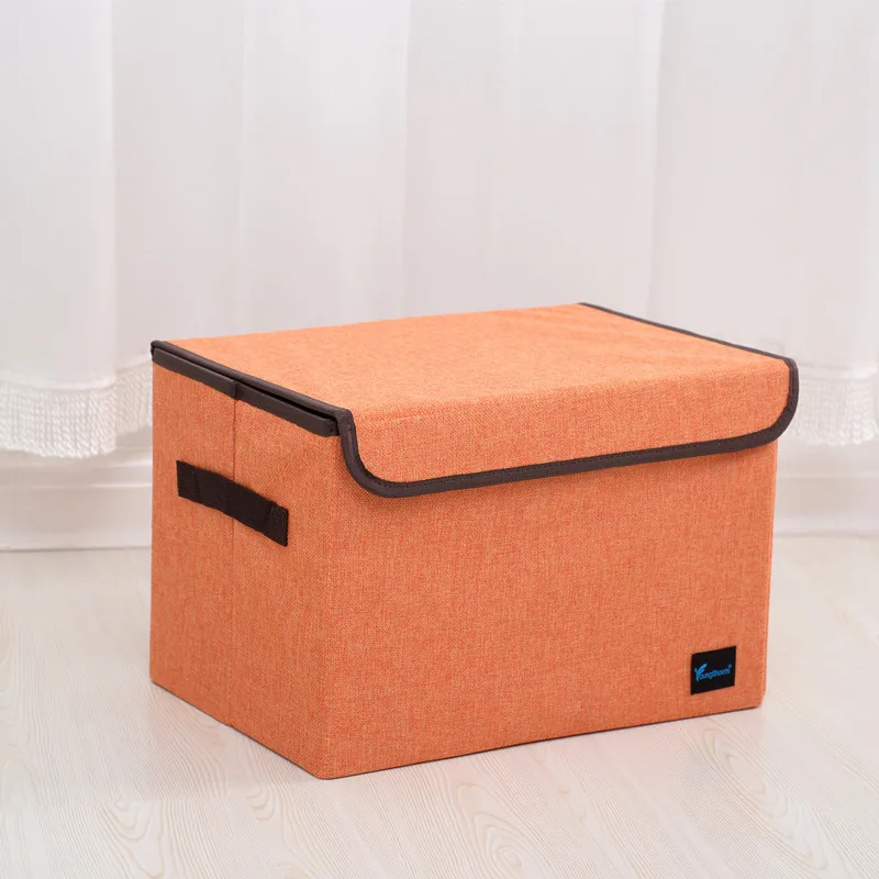 E-FOUR органайзер для багажника автомобиля, складной нескользящий чехол для хранения грузовика, коробка для автомобиля, для дома, офиса, среднего размера, товары для автомобиля - Цвет: orange