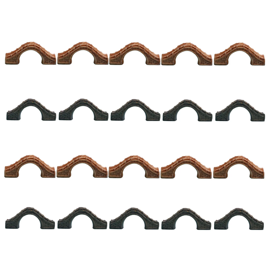 20 шт 10X4,5X4 см/15,5X3,8X3,5 см/10X4,5X4 см полимерный арочный мост миниатюрный мост Модель песка украшение стола случайный