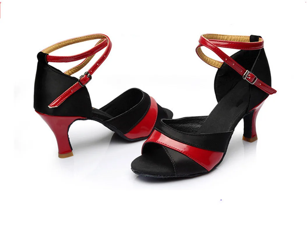 Heeled Women's Tango Ballroom Latin Salsa Dance Shoes 5/7cm For Girls Ladies