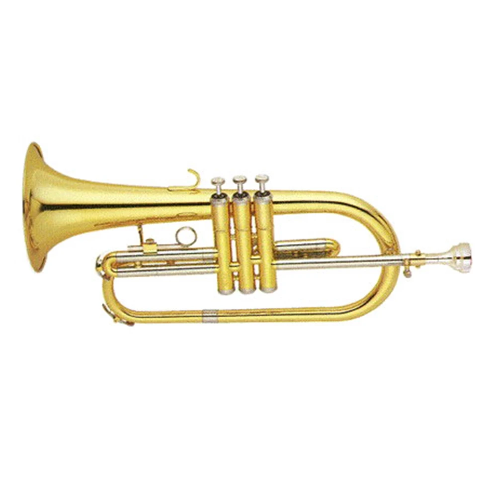 Gold lacquer Cupronickel side and valves Tone Bb Flugelhorn