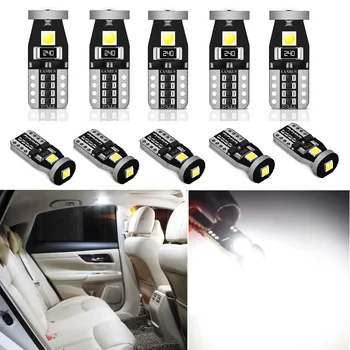 

10PCS W5W T10 Led Bulb Car Interior Light For Lada Vesta Granta Kalina Niva Priora Vaz Largus 4x4 Xray 2107 2110 12V Auto Lamp