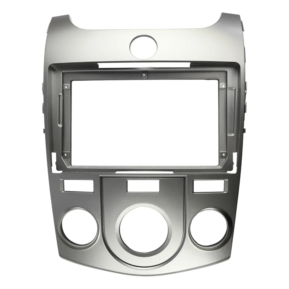 Автомобильный Rdio фасции для KIA FORTE 2009 руководство AC 9 дюймов CD DVD стерео панель приборной панели установка и установка накладка комплект рамка