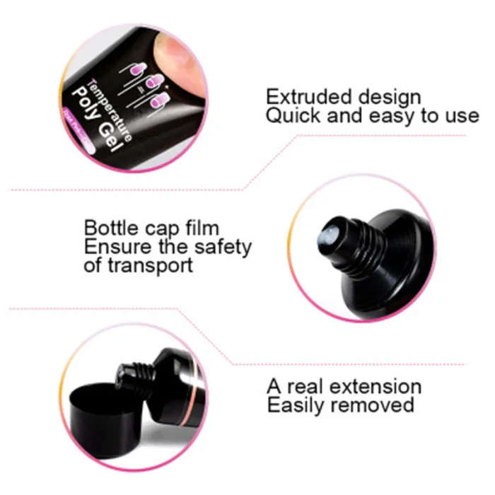 NEW Temperature Change Color Nail Extension Gel Nail Enhancement Builder Gel Thickening Tool