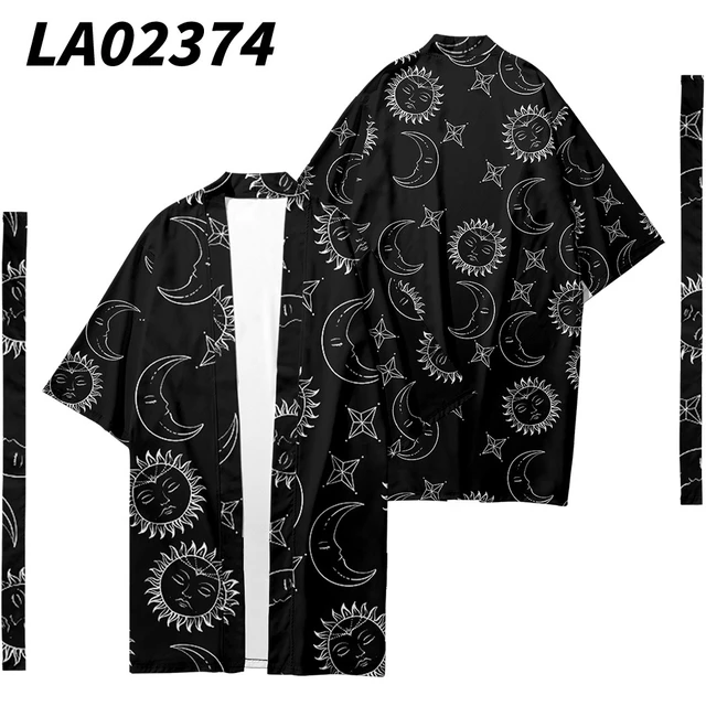 Casual Kimono Cardigan, Black / M