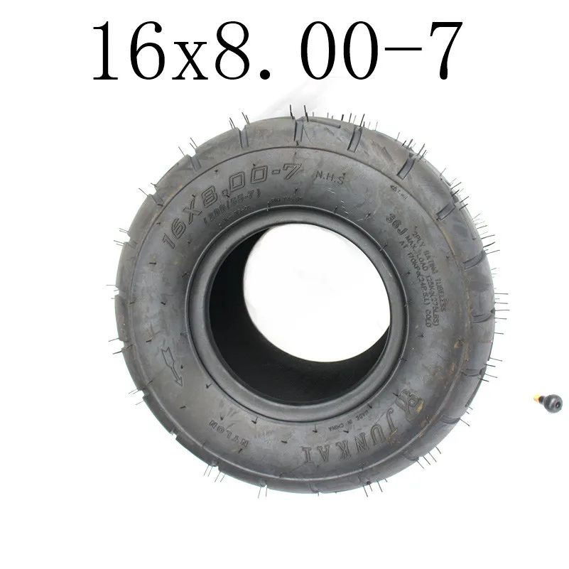 New Super High Performance 16x8.00-7 ATV Tire Fit for ATV 50CC,90CC,70CC,110CC,125CC Outer Tubeless Tyre
