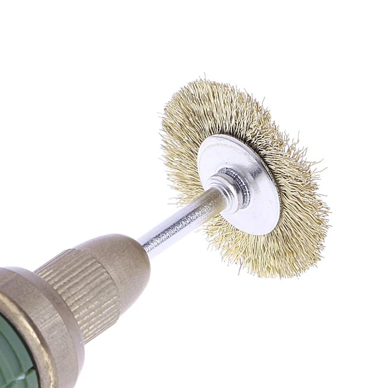 9 Brass Brush Wire Wheel Brushes Die Grinder Rotary Electric Tool for Engraver