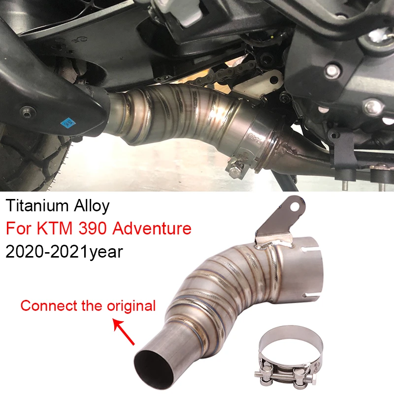 Motorcycle Escape Exhaust Original System Modified Catalyst Delete Link