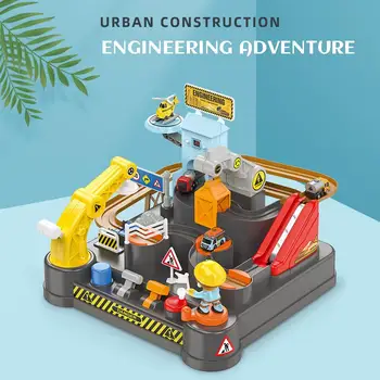 

Children's Track Toys Car Get Through Big Adventure Inertia Glide With Timer Track Children's Electric Toy Car Gifts For Child