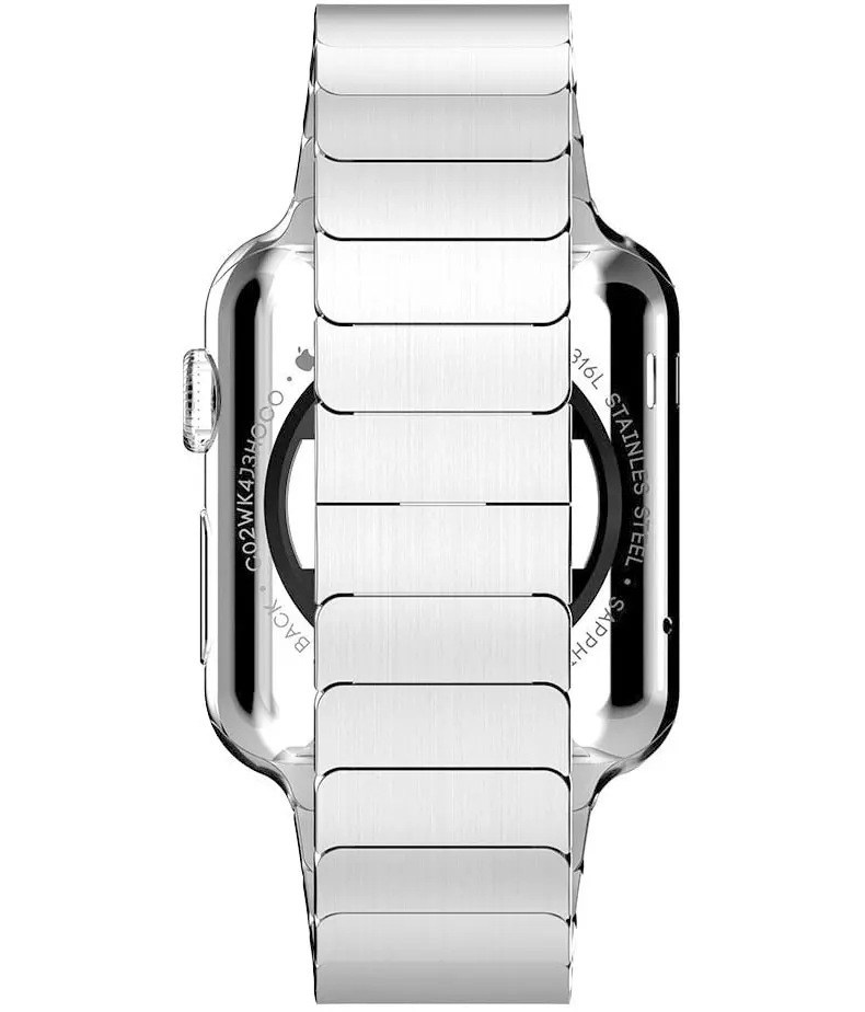 Bracelet en acier inoxydable pour Apple Watch à boucle papillon