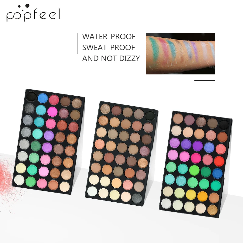 POPFEEL 120 Цвет тени для век матовые Smoky Eyes тени для век Макияж Набор Косметический Палитры Теней для век глаз крыло водоустойчивая палитра теней тени для век