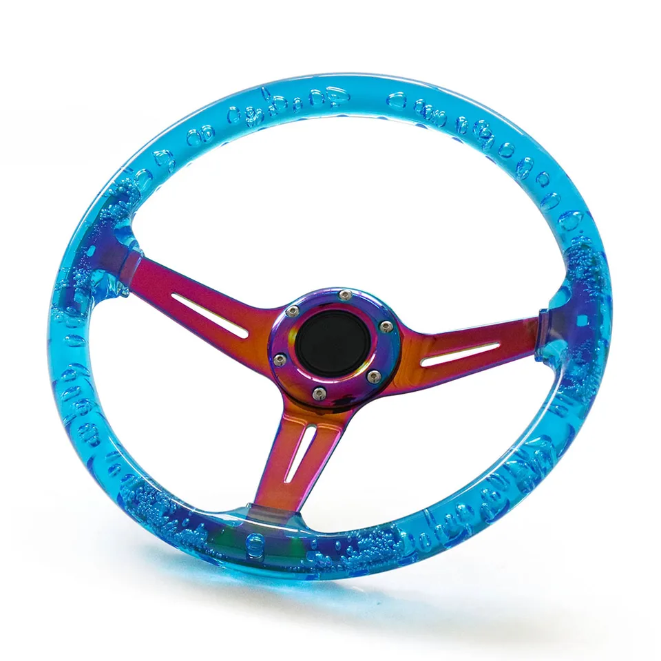 ステアリング　アクリル　セール　本体のみ Neo chrome-アクリルステアリングホイール,14インチ,350mm
