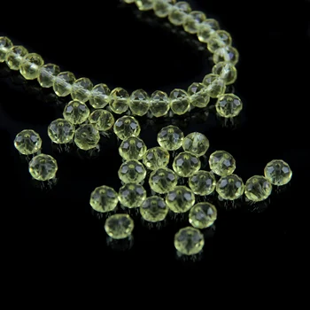 

4MM 1000pieces Light Yellow Crystal Glass Round Beads DIY Beads Fit Jewelry And Pendant