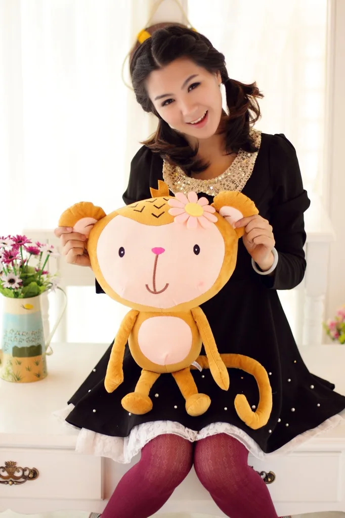 Плюшевые игрушки Love qing lv hou застенчивая обезьяна BAPE дети Фрукты банан обезьяна застенчивая обезьяна