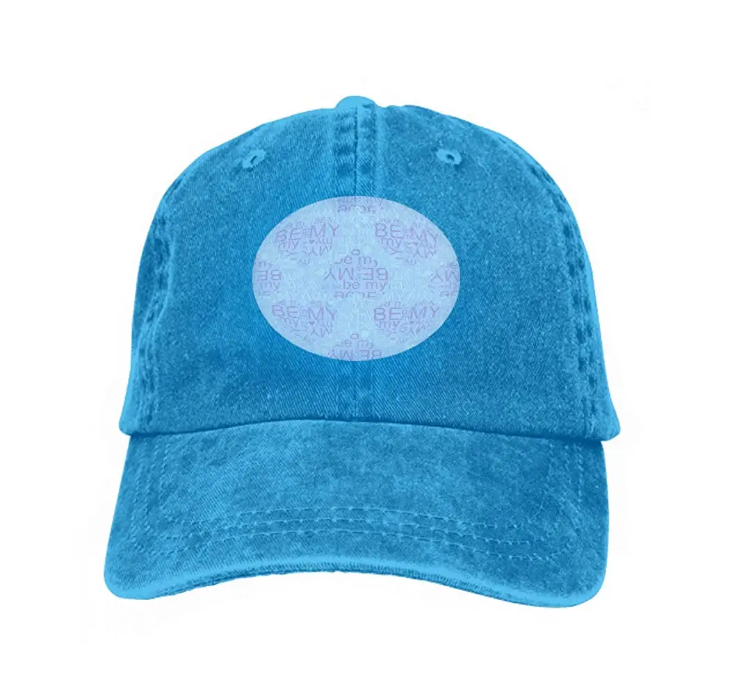 Унисекс Регулируемая плоская шляпа бейсболки be My Flying Hearts дух любви ткань с орнаментом веб-страница wal Blue