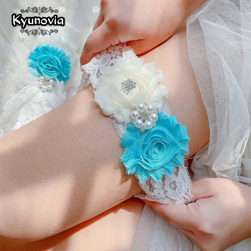 de encaje con flores para dama de honor, accesorio de vestido de boda, Multicolor, estilo, perla, Sexy, Anillo para muslo, KG19| de novia| - AliExpress