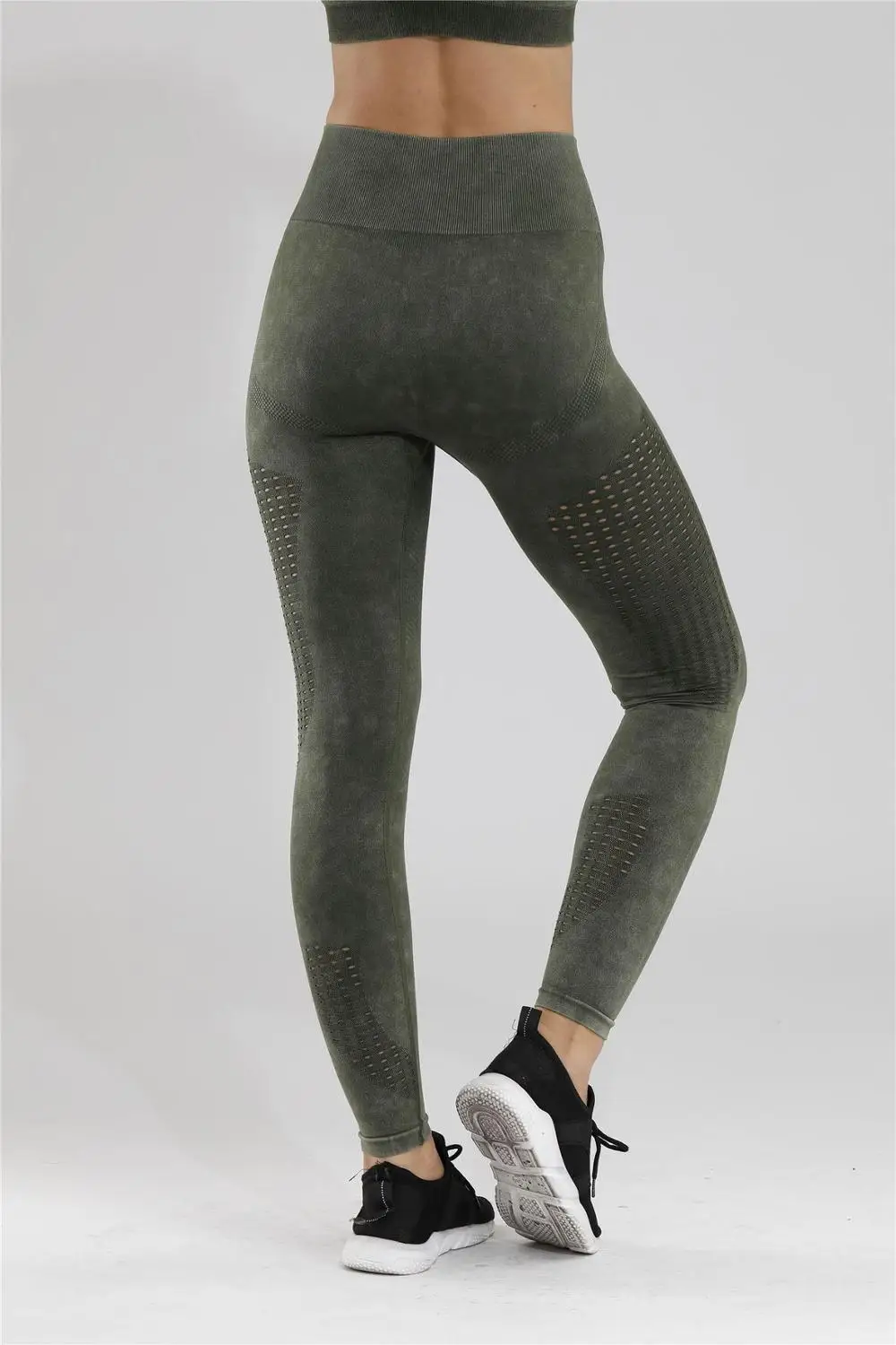 Женские Бесшовные легинсы, одежда для фитнеса, плотные штаны для йоги, непромокаемые спортивные брюки, брюки для фитнеса, штаны для бега, тонкие леггинсы для фитнеса - Цвет: Frosted green pant