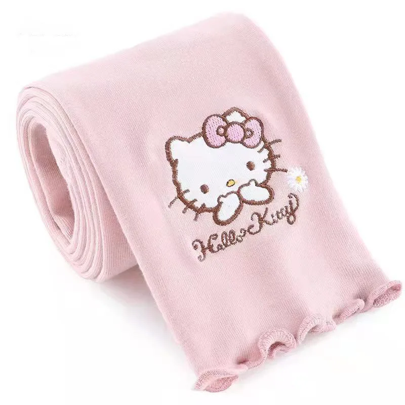 thumbnail image 1 of Hello Kitty, nuevos pantalones para niños, mallas cómodas de algodón para niñas, pantalones de cintura media para niñas, ropa exterior delgada, moda bonita, 1 of 5