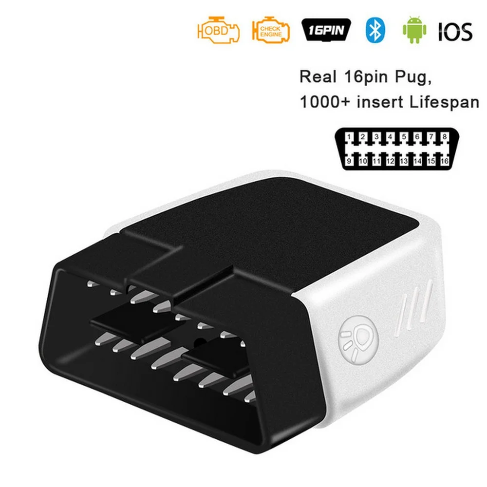 ELM327 V2.2 Bluetooth 4 0 с светодиодный подсветкой для Android/IOS OBD OBD2 автомобильный
