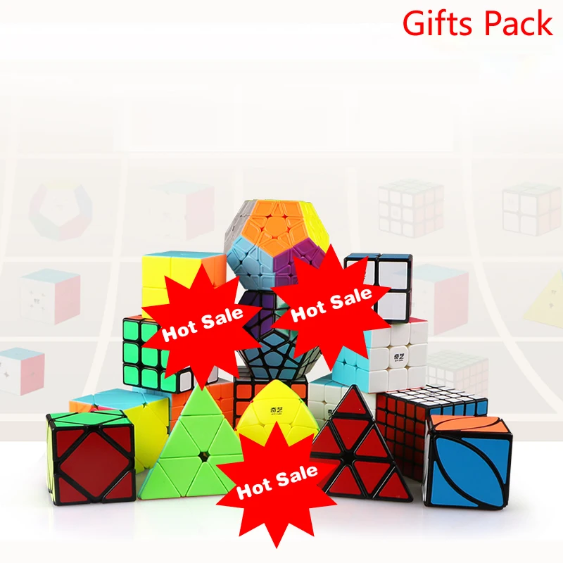 Высокое качество, QiYi, подарочная упаковка, 2x2x2, 3x3x3, 4x4x4, 5x5x5, волшебный куб, головоломка, скорость, рождественский подарок, идеи, детские игрушки для детей