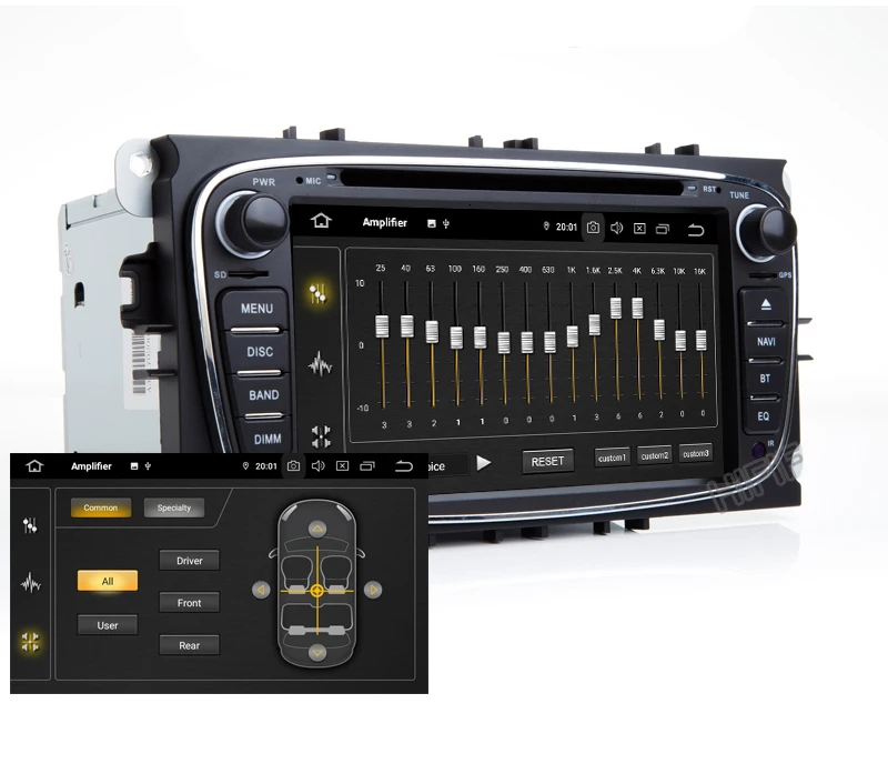 Flash Deal DSP IPS Android 9.0 2 din CAR DVD For FORD focus Mondeo S-MAX C-MAX Galaxy kuga multimedia player GPS radio stereo auto audi 12