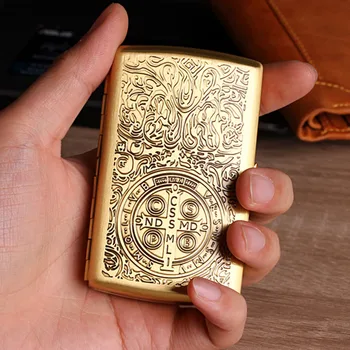 

Men's Pocket Cigarette Box Personalized 12 Sticks Vintage Metal Constantine Cigarette Boxes Holders Smoking Cigarette Case